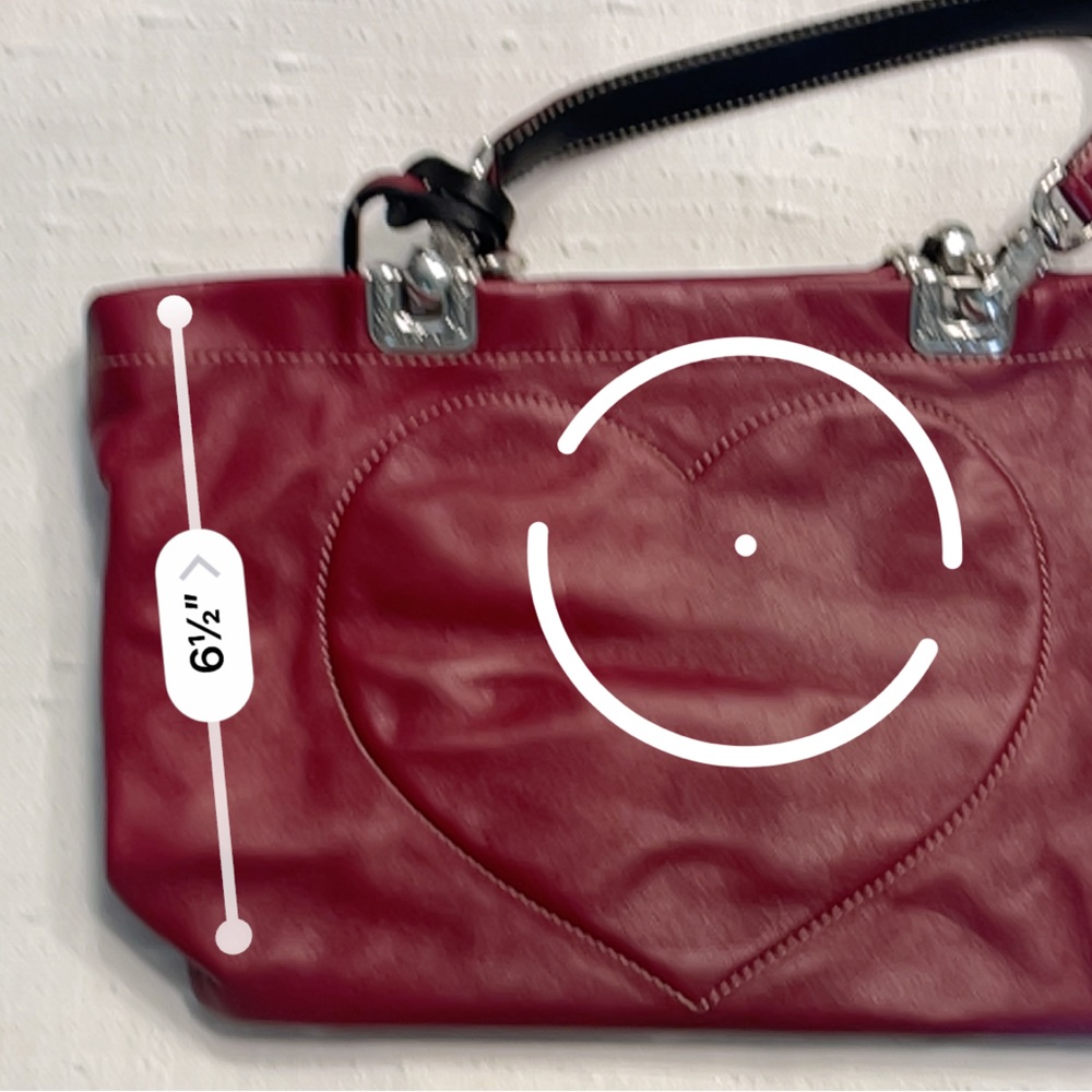Brighton Red leather purse with heart Valentine’s Day gift handbag pocketbook - Picture 10 of 13
